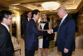 Is everything made in China? Abe`s gift to Trump produced by China-owned company
